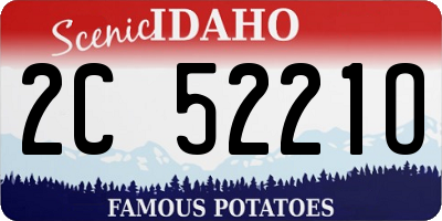 ID license plate 2C5221O