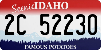 ID license plate 2C5223O