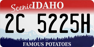 ID license plate 2C5225H