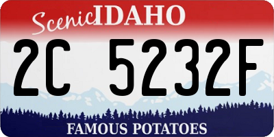 ID license plate 2C5232F