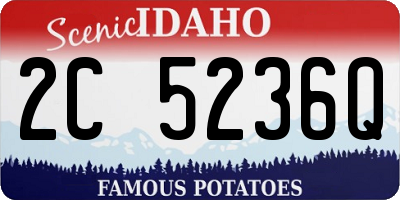 ID license plate 2C5236Q