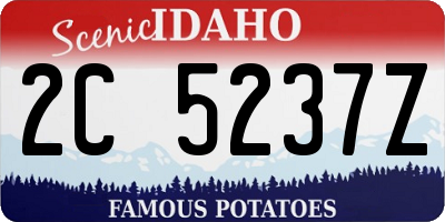 ID license plate 2C5237Z