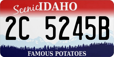 ID license plate 2C5245B