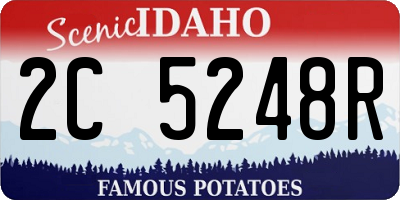 ID license plate 2C5248R
