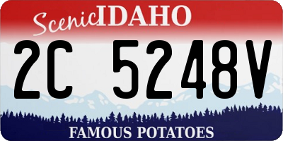 ID license plate 2C5248V