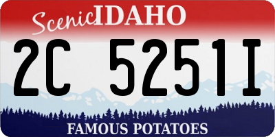 ID license plate 2C5251I