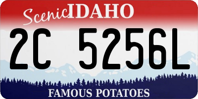 ID license plate 2C5256L