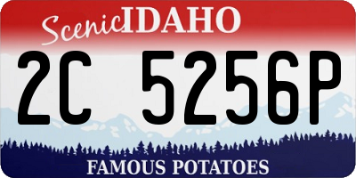 ID license plate 2C5256P