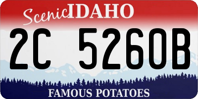 ID license plate 2C5260B