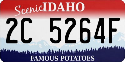 ID license plate 2C5264F