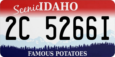 ID license plate 2C5266I