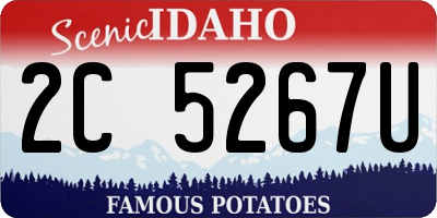 ID license plate 2C5267U
