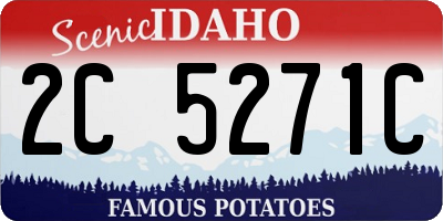 ID license plate 2C5271C