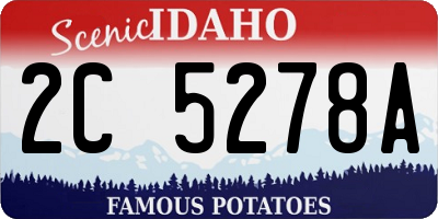 ID license plate 2C5278A