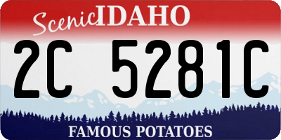 ID license plate 2C5281C