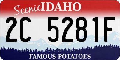 ID license plate 2C5281F