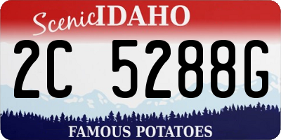 ID license plate 2C5288G