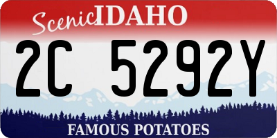ID license plate 2C5292Y