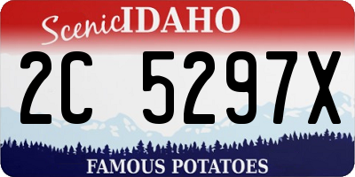 ID license plate 2C5297X