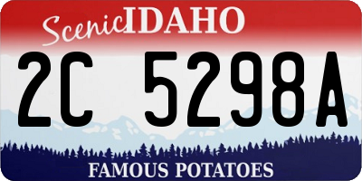 ID license plate 2C5298A