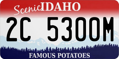 ID license plate 2C5300M