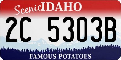 ID license plate 2C5303B