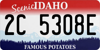 ID license plate 2C5308E