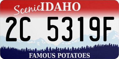 ID license plate 2C5319F