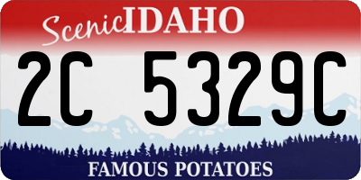 ID license plate 2C5329C