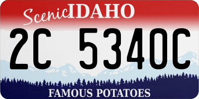 ID license plate 2C5340C