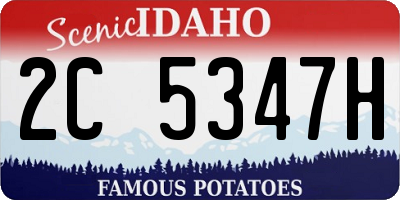 ID license plate 2C5347H