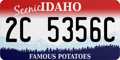 ID license plate 2C5356C