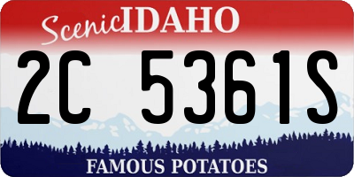 ID license plate 2C5361S