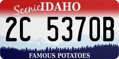 ID license plate 2C5370B