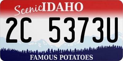ID license plate 2C5373U