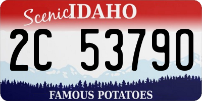 ID license plate 2C5379O