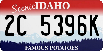 ID license plate 2C5396K