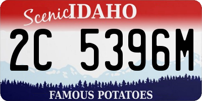 ID license plate 2C5396M