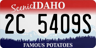 ID license plate 2C5409S