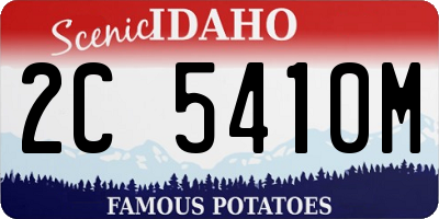 ID license plate 2C5410M