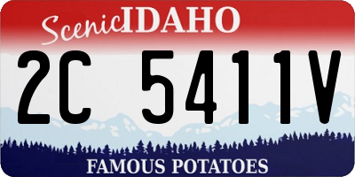 ID license plate 2C5411V