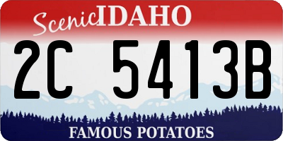 ID license plate 2C5413B