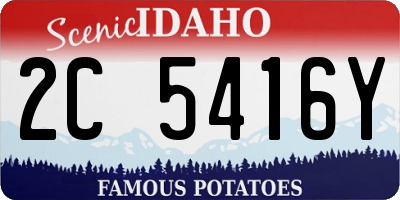 ID license plate 2C5416Y