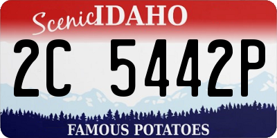 ID license plate 2C5442P