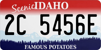 ID license plate 2C5456E