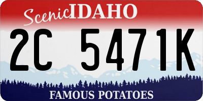 ID license plate 2C5471K
