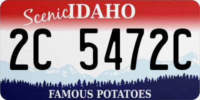 ID license plate 2C5472C