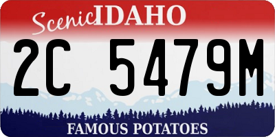 ID license plate 2C5479M