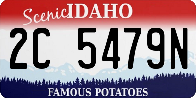 ID license plate 2C5479N