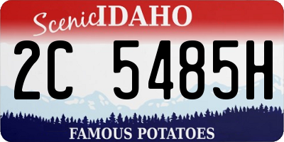 ID license plate 2C5485H